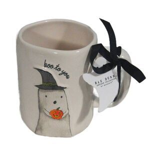 Rae Dunn Boo to You Ceramic Ghost Mug 2025